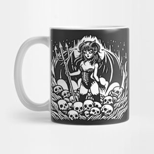 Retro Devil Girl Mug